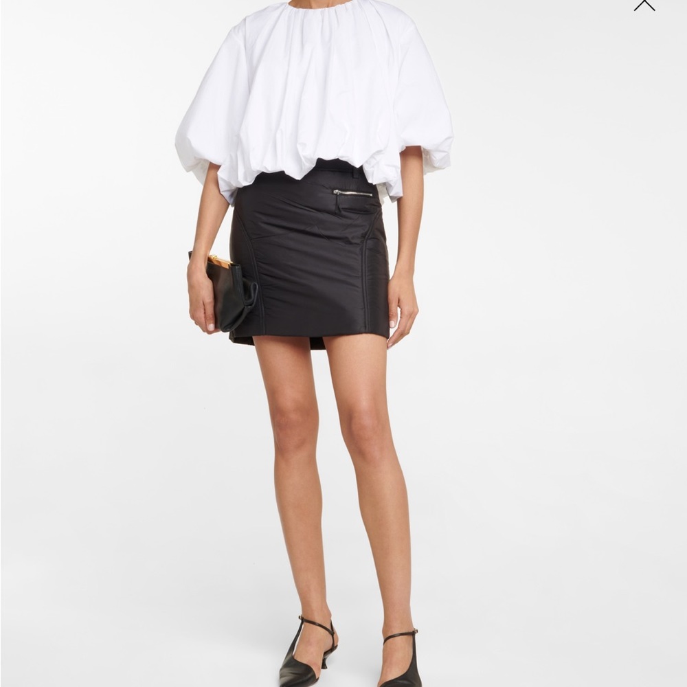KHAITE
Mitsi nylon high-rise miniskirt